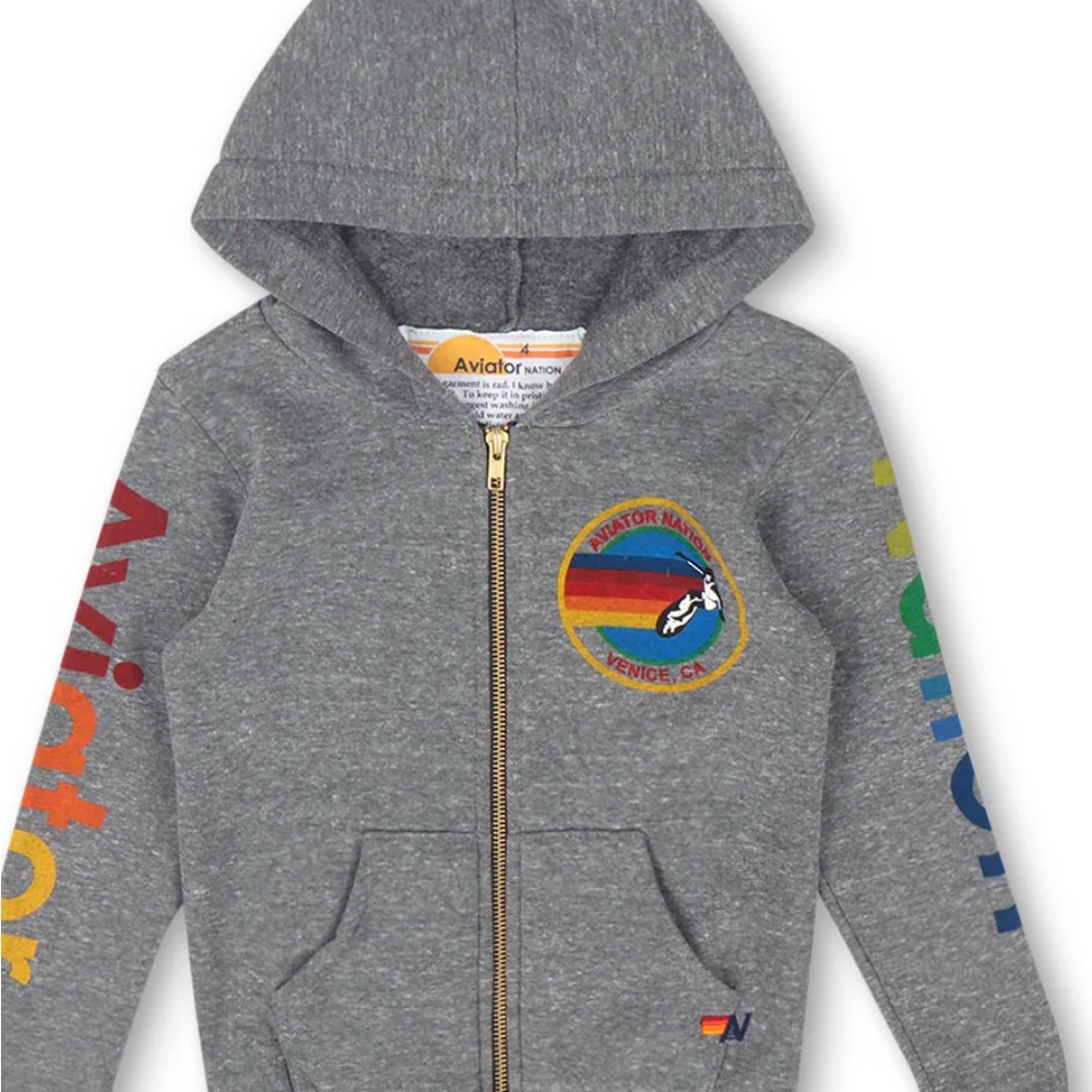 Aviator Nation Gray Sweatshirt Size Youth 14